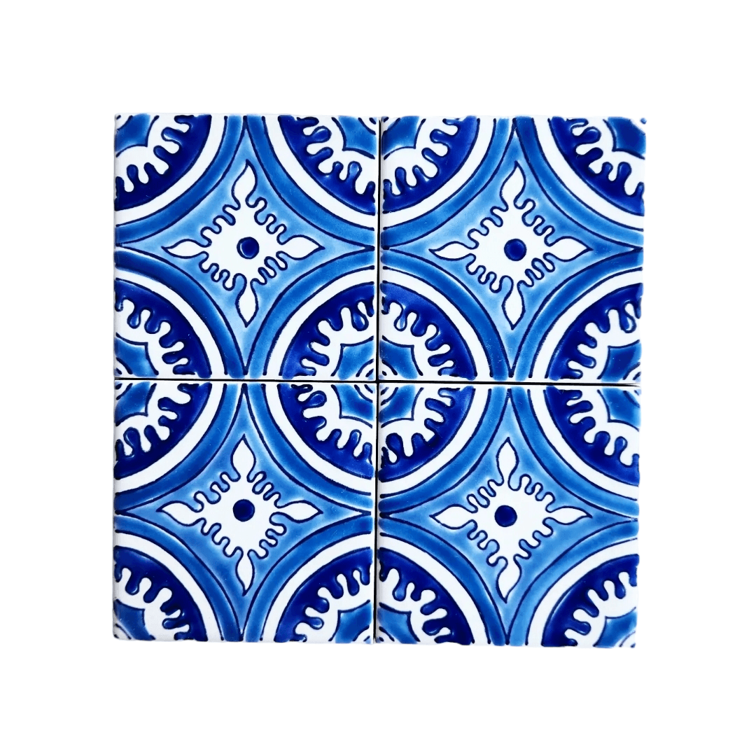 DS Santa Fe Blue 4"x4"
