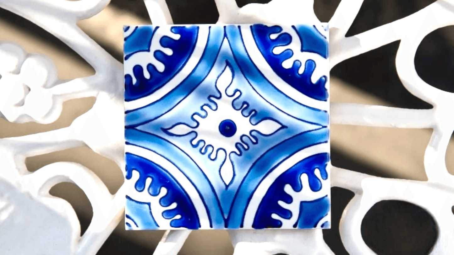 DS Santa Fe Blue 4"x4"