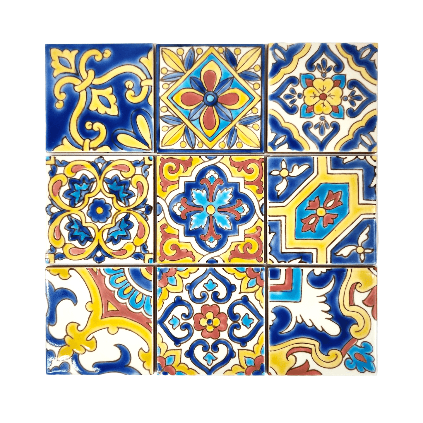 DS Patchwork Mexican Yellow 4"x4"