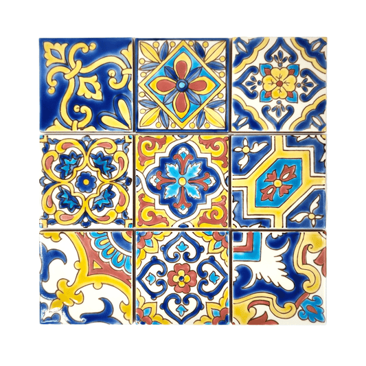 DS Patchwork Mexican Yellow 4"x4"