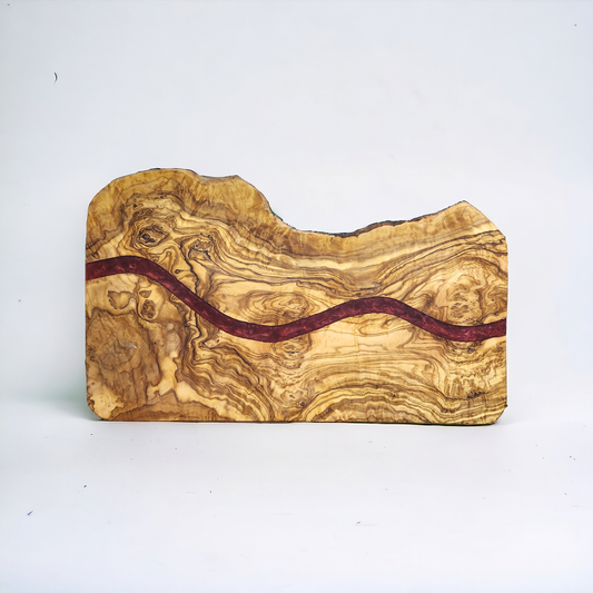 Olive Wood Epoxy Resin Board - Red