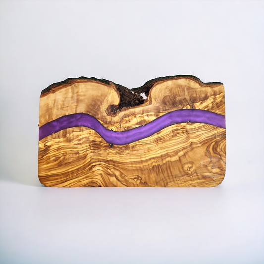 Olive Wood Epoxy Resin Board - Purple