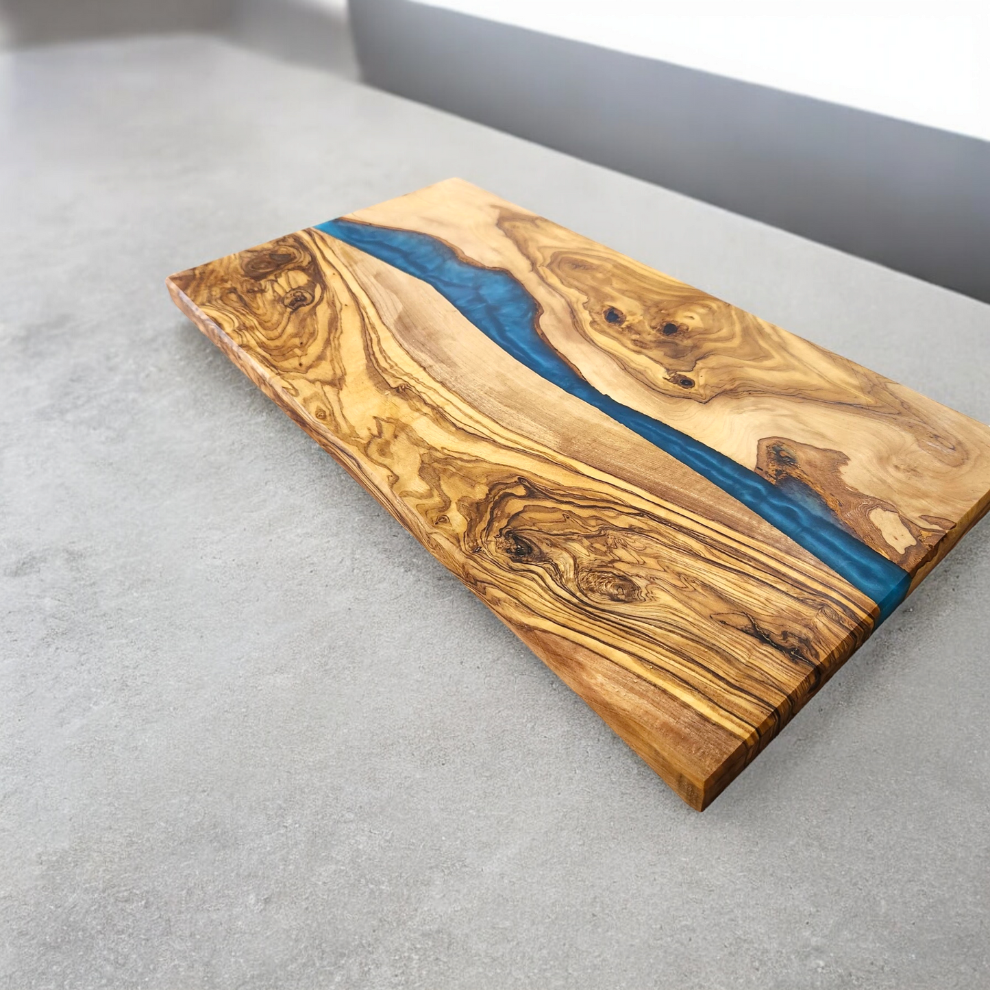 Personalized Olive Wood Epoxy Resin Board